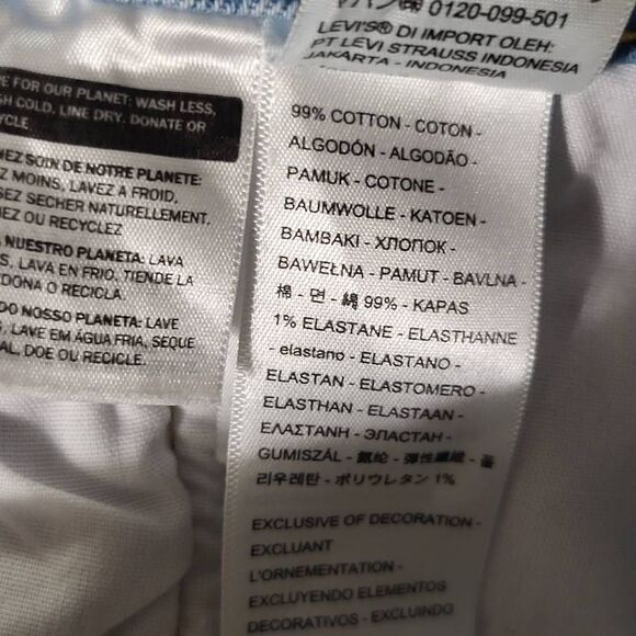 501 Levi's highrise skinny jean 30x28 - Picture 4 of 5